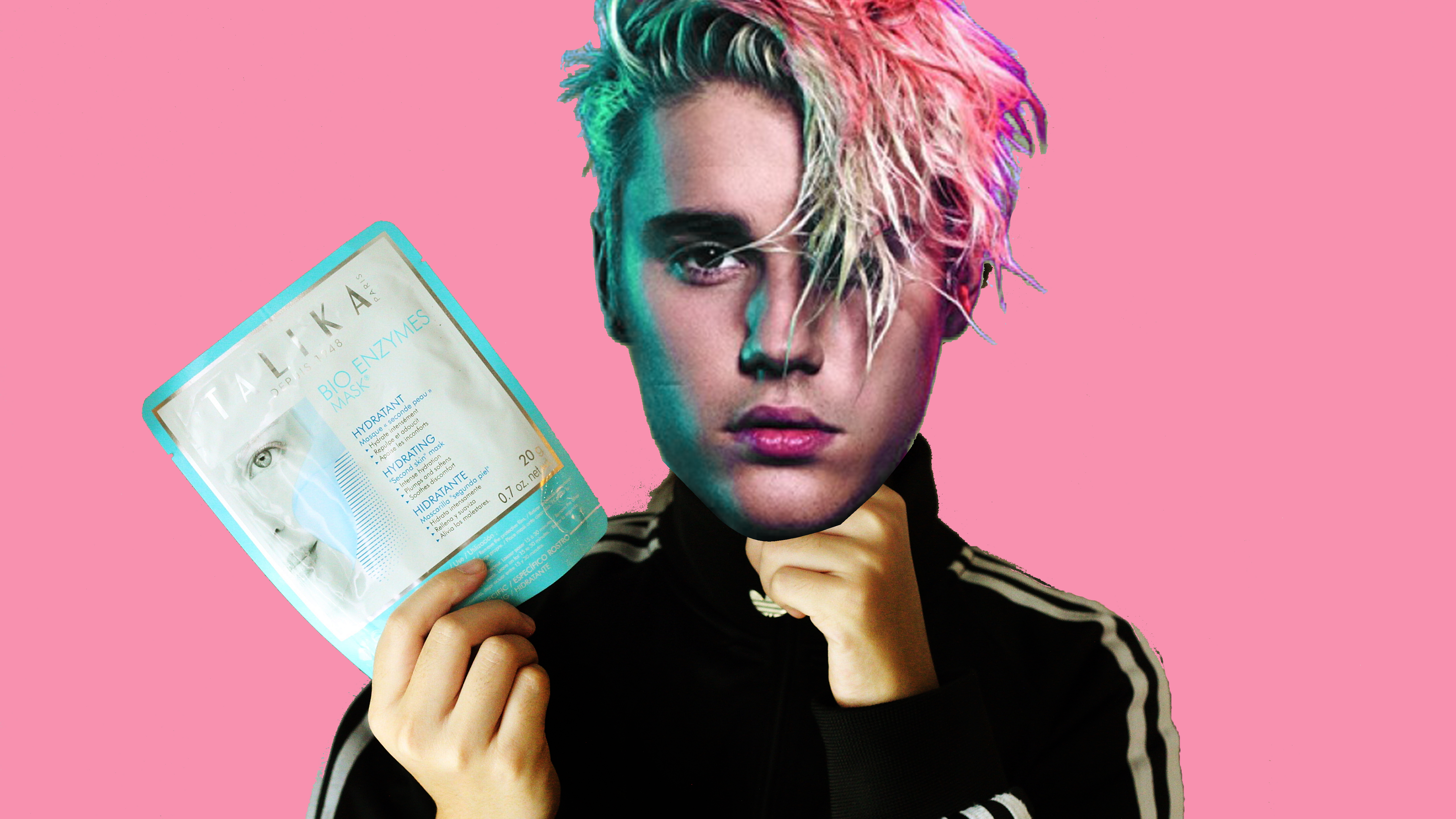 Justin Bieber's pre-Grammy mask of choice Justin Bieber's pre-Grammy mask of choice Favful