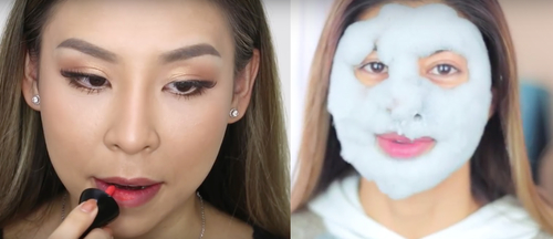 Bubble masks and lip powders have weird textures but work Bubble masks and lip powders have weird textures but work Favful