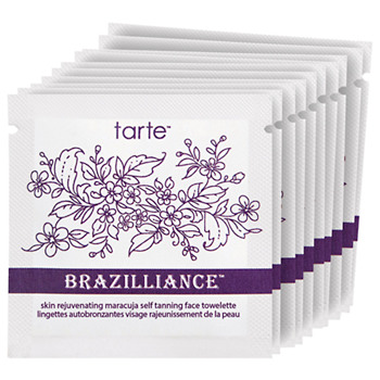 tarte Brazilliance skin rejuvenating maracuja self tanning face towelettes, 10 ea