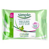 Simple Kind To Skin Cleansing Facial Wipes Simple Kind To Skin Cleansing Facial WipesSimpleFace Makeup Favful