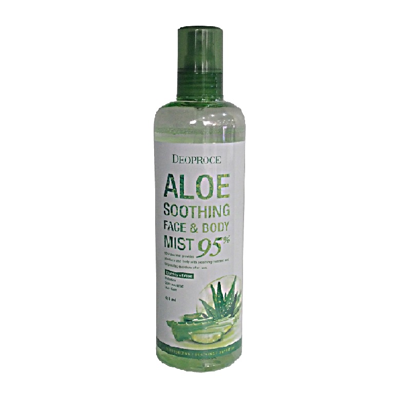 DEOPROCE ALOE SOOTHING FACE & BODY MIST 95% 410ml
